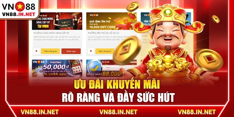 Ưu đãi khuyến mãi rõ ràng và đầy sức hút